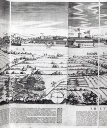 A Section of a Map of Milan, 1640